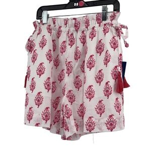Roller Rabbit x Target Women's White Pink Floral Beach Pull-On Shorts XXS